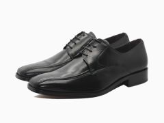 Chaussures derbies en cuir noir City