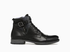 Boots Yero en cuir noir