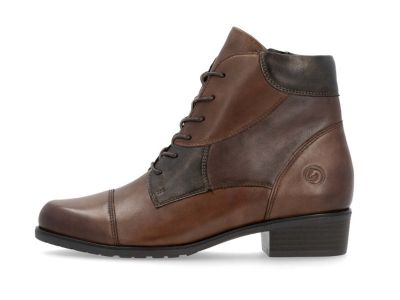 Bottines à lacet Remonte en cuir brun