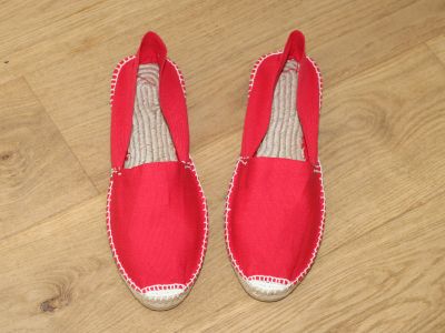 Espadrilles en coton rouge