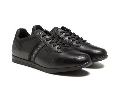 Sneakers Living en cuir noir