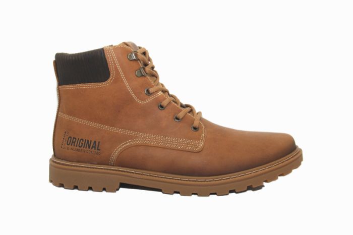 Chaussures montantes homme Wanted cuir marron - Exclusif